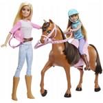 Barbie a Stacie s koňom GXD651