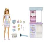 Mattel Barbie Herný set predavač zmrzliny blondínka2