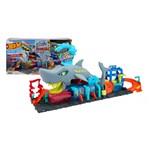 Hot Wheels City farba odhalí autoumyváreň so žralokom HTN822