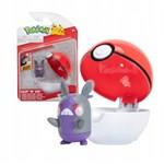 Jazwares - Pokémon Pokeball Clip n go akčná figúrka Morpeko Hangry Mode Set1