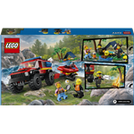 LEGO® City 60412 Wóz strażacki 4x4 i łódź ratunkowa3