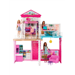 Mattel Barbie - Domček pre bábiky a doplnky Ružová2