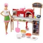 Mattel Barbie Bábika Pizza Chef a hracia súprava5