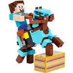 Minecraft Comic Maker Steve and Armored Horse Figure 2pk3